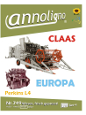 CLAAS Mähdrescher Typ Europa & Perkins Diesel Motor Typ L4 Bild- Bedienungsanleitung & Bild- Ersatzteilliste - annoligno 749